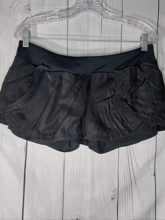 Athleta Pants - Athleta 2-in-1 Layered Black Running Athletic Casual Minimalist Shorts / Skorts